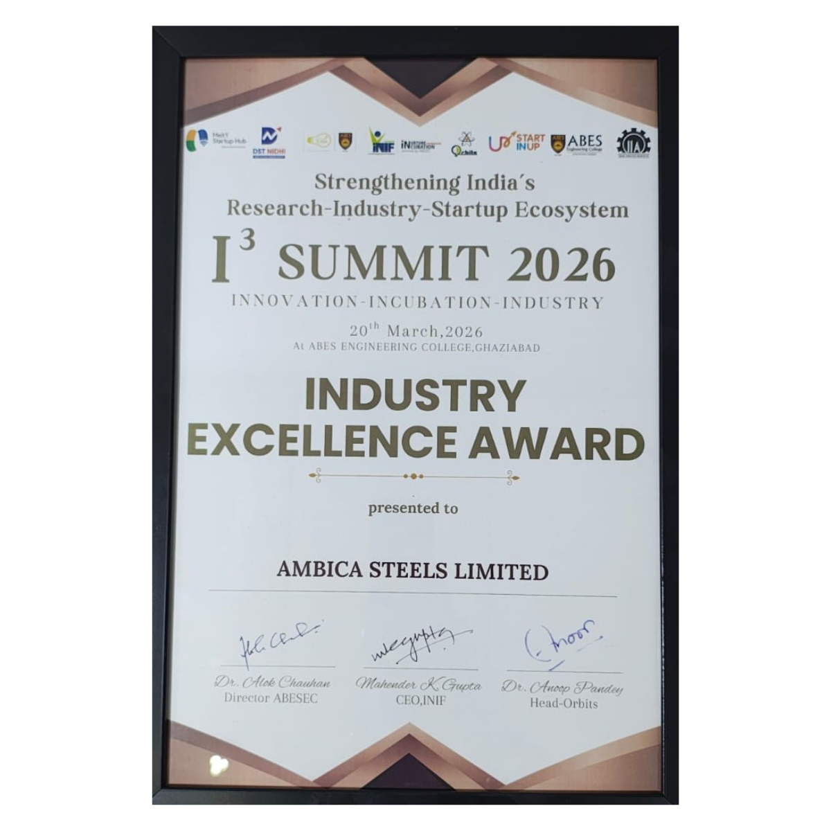 Industry Excellence Award